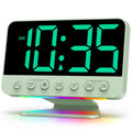 Odokee Digital Alarm Clocks for Bedrooms: Large Bold Number 5 Brightness Dimmer - Easy to Read Across The Room - 5 Alarm Sound 8 Night Light - Red